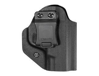 Mission First Tactical Inside Waistband Holster, Ambidextrous, Fits Smith & Wesson M&P SHIELD, Kydex, Includes 1.5" Belt Attachment, Black Finish