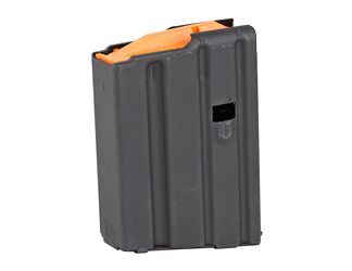 Ammunition Storage Components Magazine, 223 Remington, Fits AR-15, 10Rd, Stainless Black, Orange Follower