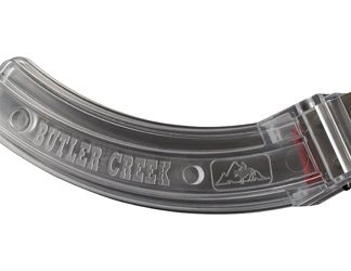Butler Creek Magazine, Steel Lips, 22LR, 25 Rounds, Fits 10/22, Polymer, Clear