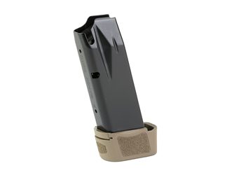 CANIK MC9 Magazine, 9MM, 15 Rounds, Fits Canik MC9, Matte Finish, Black, Includes Flat Dark Earth Full Grip Extension