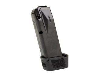 CANIK MC9 Magazine, 9MM, 15 Rounds, Fits Canik MC9, Matte Finish, Black, Includes Black Full Grip Extension