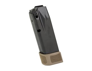 CANIK MC9 Magazine, 9MM, 15 Rounds, Fits Canik MC9, Matte Finish, Black, Includes Flat Dark Earth Extension