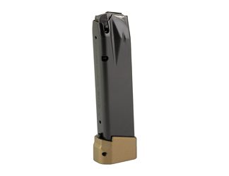 CANIK Magazine, 9MM, 21 Rounds (18 Round Magazine with +3 Extension), Fits Canik TTI Combat, Full Size, Black With +3 Bronze Extension
