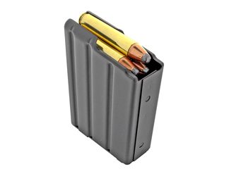DURAMAG Magazine, 350 Legend, 10 Rounds, Fits AR Rifles, Stainless Steel, Orange AGF follower, Black