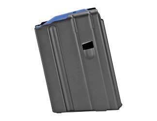 DURAMAG Magazine, DuraMag SS, 10 Rounds, Fits AR15 Pattern Rifles in 6.5 Grendel/6MM ARC, Blue Anti-Tilt AGF Follower, Black
