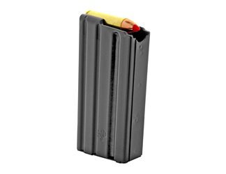 DURAMAG Magazine, 450 Bushmaster, 5 Rounds, Fits AR Rifles, Stainless Steel, Black Anti-Tilt .450 AGF Follower, Black