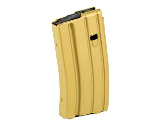 DURAMAG Magazine, 223 Remington/5.56 NATO/300 Blackout, 20 Rounds, Fits AR-15, Black AGF Follower, Aluminum, Desert Gold