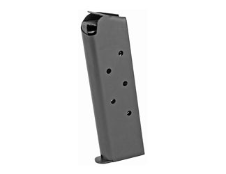 Ed Brown Magazine, 45ACP, 7 Rounds, Fits 1911, Includes 1 Thick and 1 Thin Base Pad, Black Nitride Finish