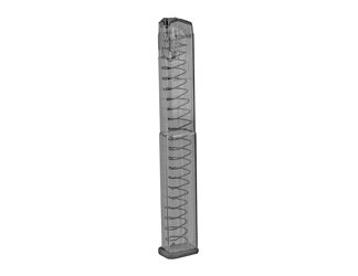 Elite Tactical Systems Group Magazine, 9MM, 40 Rounds, Fits Glock 17/19/19X/26/34/45, Clear