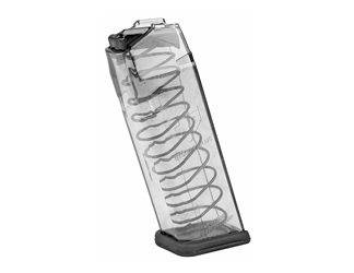 Elite Tactical Systems Group Elite Tactical Systems Group, Magazine, 10MM, 15 Rounds, Fits Glock 20/29/40, All Generations, Polymer, Clear