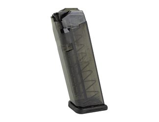 Elite Tactical Systems Group Magazine, 9MM, 10 Rounds, Fits Glock 17/19/26, Carbon Smoke