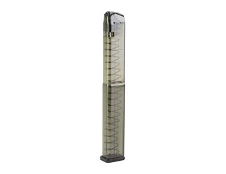 Elite Tactical Systems Group Magazine, 9MM, 40 Rounds, Fits Glock 17/19/26, Carbon Smoke