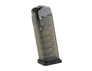 Elite Tactical Systems Group Magazine, 9MM, 15 Rounds, Fits Glock 19/26, Carbon Smoke