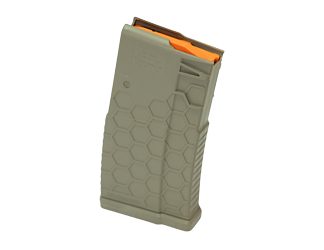 HEXMAG Magazine, 308 Winchester/7.62 NATO, 10 Rounds, Fits DPMS/SR25/LaRue OBR, Polymer, Flat Dark Earth
