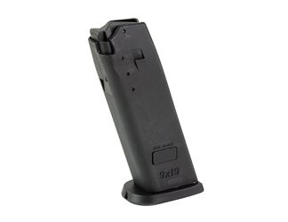 Heckler & Koch Magazine, 9MM, 10 Rounds, Fits USP, Black, Red Follower