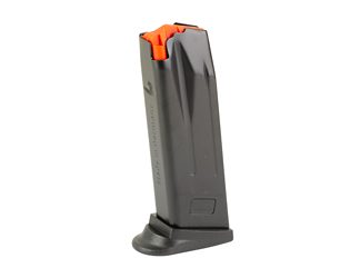 Heckler & Koch Magazine, 40 S&W, 10 Rounds, Fits USP-C & P2000, Finger Rest, Blued Finish, Red Follower