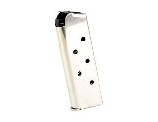 Kimber America Magazine, Kim Pro, Tac Mag, 45 ACP, 7 Rounds, For Compact 1911, Stainless Steel, Silver