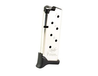 Kimber America Magazine, 9mm, 7 Round, Fits Kimber Rapide Micro 9 Extended Finger Extension, Stainless