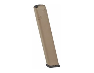 ProMag Industries Magazine, 9MM, 32 Rounds, Fits Glock 17/19/26, Polymer, Flat Dark Earth