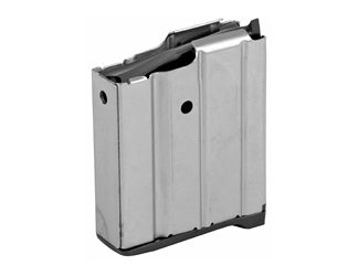 ProMag Industries Magazine, 223 Rem, 10 Rounds, Fits Ruger Mini-14, Steel, Nickel Finish