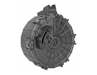 ProMag Industries Drum Magazine, 12 Gauge, 20 Rounds, Fits Saiga, For 2-3/4" Shells, Polymer, Black