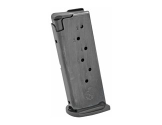 Ruger Magazine, 9MM, 7 Rounds, Fits Ruger LC9 and EC9s, with Finger Rest, Steel, Blued Finish