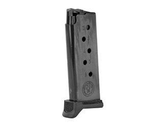 Ruger Magazine, 380ACP, 6 Rounds, Fits Ruger LCP II, with Extended Floor Plate, Steel, Blued Finish