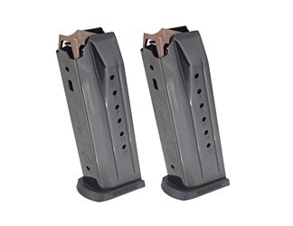 Ruger Magazines, 380 ACP, 15 Rounds, Fits Ruger Security-380, Steel, Black, 2 Pack