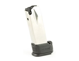 Springfield Magazine, 9MM, 16 Rounds, Fits Springfield XD Compact, with Sleeve Extension, Stainless, Silver