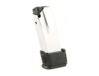 Springfield Magazine, 45ACP, 13 Rounds, Fits XDM Compact, With Sleeve for Backstrap 1, Stainless, Silver