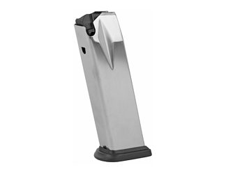 Springfield Magazine, 9MM, 16 Rounds, Fits Springfield XD/XD MOD.2/XD MOD.3  Stainless, Silver