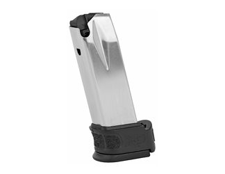 Springfield Magazine, 9MM, 16 Rounds, Fits XD-Mod.2 Subcompact, with Black Sleeve Extension, Stainless, Silver