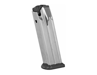 Springfield Magazine, 9MM, 19 Rounds, Fits Springfield XDM, Stainless, Silver