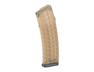 Steyr Arms Magazine, 223 Remington/5.56 NATO, 42 Rounds, Fits Steyr AUG, Polymer, Transparent, Black Base