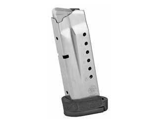 Smith & Wesson Magazine, 9MM, 8 Rounds, Fits Shield M2.0,  with Finger Rest, Stainless