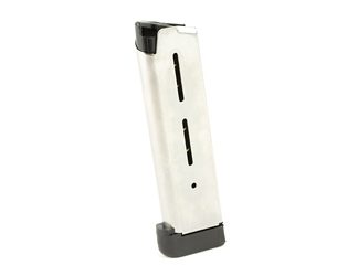 Wilson Combat Magazine, 45ACP, 8 Rounds, Fits 1911, Extended Pad, Stainless