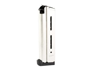 Wilson Combat Magazine, 10MM, 9 Rounds, Fits FS 1911, .350" Base Pad, Stainless