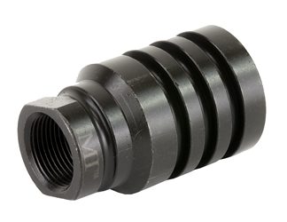 Midwest Industries Blast Diverter, 5/8X24 Threads, Fits 30 Caliber Pistols or Rifles, Linear Comp Design Diverts Muzzle Blast Forward, Black Finish
