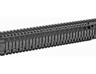 Midwest Industries Combat Rail T-Series, Free Float Handguard, 14" Length, Quad Rail, Includes Barrel Nut and Wrench, Fits AR-15, Black Anodized Finish