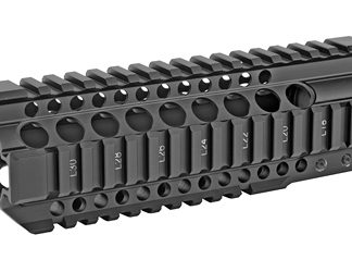 Midwest Industries Combat Rail T-Series, Free Float Handguard, 7.25" Length, Quad Rail, Includes Barrel Nut and Wrench, Fits AR-15 Rifles, Black Anodized Finish