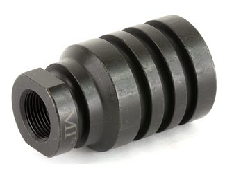 Midwest Industries Blast Diverter, 1/2X28 Threads, Fits 223 Remington/5.56 NATO Pistols or Rifles, Linear Comp Design Diverts Muzzle Blast Forward, Black Finish