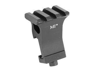 Midwest Industries Mount, Picatinny Offset Rail at 22.5 Degrees (1 O'clock) Position, Black