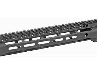 Midwest Industries Slim Line Handguard, 12.625" Length, M-LOK, Aluminum, Fits AR-15 Rifles, Includes 5-Slot Polymer Rail, Black Anodized Finish