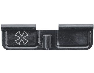 Noveske Dust Cover, Iron Cross, Fits AR Rifles, Black, Ejection Port Cover Kit, Includes: Dust Cover, Rod, Spring, and Clip