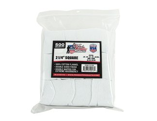 Pro-Shot Products Patch, .38-.45Cal / 20 Gauge-410 Bore, 2 1/4" Square, 500 Pack