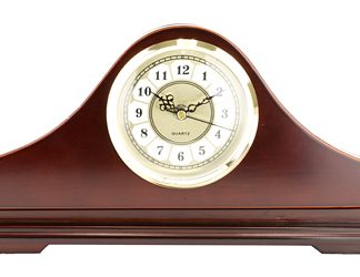 PS Products PS Products, Concealment Mantle Clock, Fits Medium to Large Handguns, Mahogany Wood