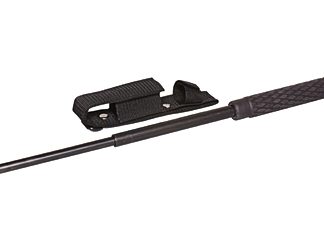 PS Products Expandable Baton, 21" Length, Rubber Handle, Black