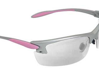 Radians Glasses, Silver and Pink Frame, Clear Lens