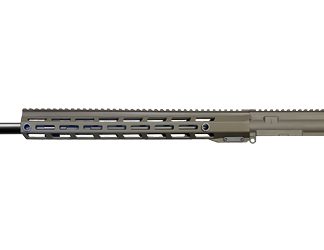 Rise Armament Complete Upper, 22 ARC, 18" Stainless Steel Barrel, 1:7 Twist, 1/2X28 Threaded, Rifle-Length Gas System, 15.25" Free Float M-LOK Handguard, Black Nitride Bolt Carrier Group, Ambidextrous Charging Handle, Cerakote Finish, Patriot Brown