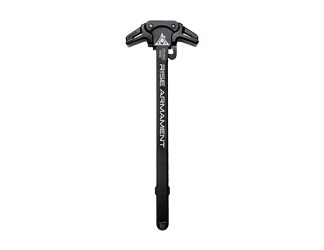 Rise Armament Ambidextrous Charging Handle, Fits AR-10, Matte Finish, Black